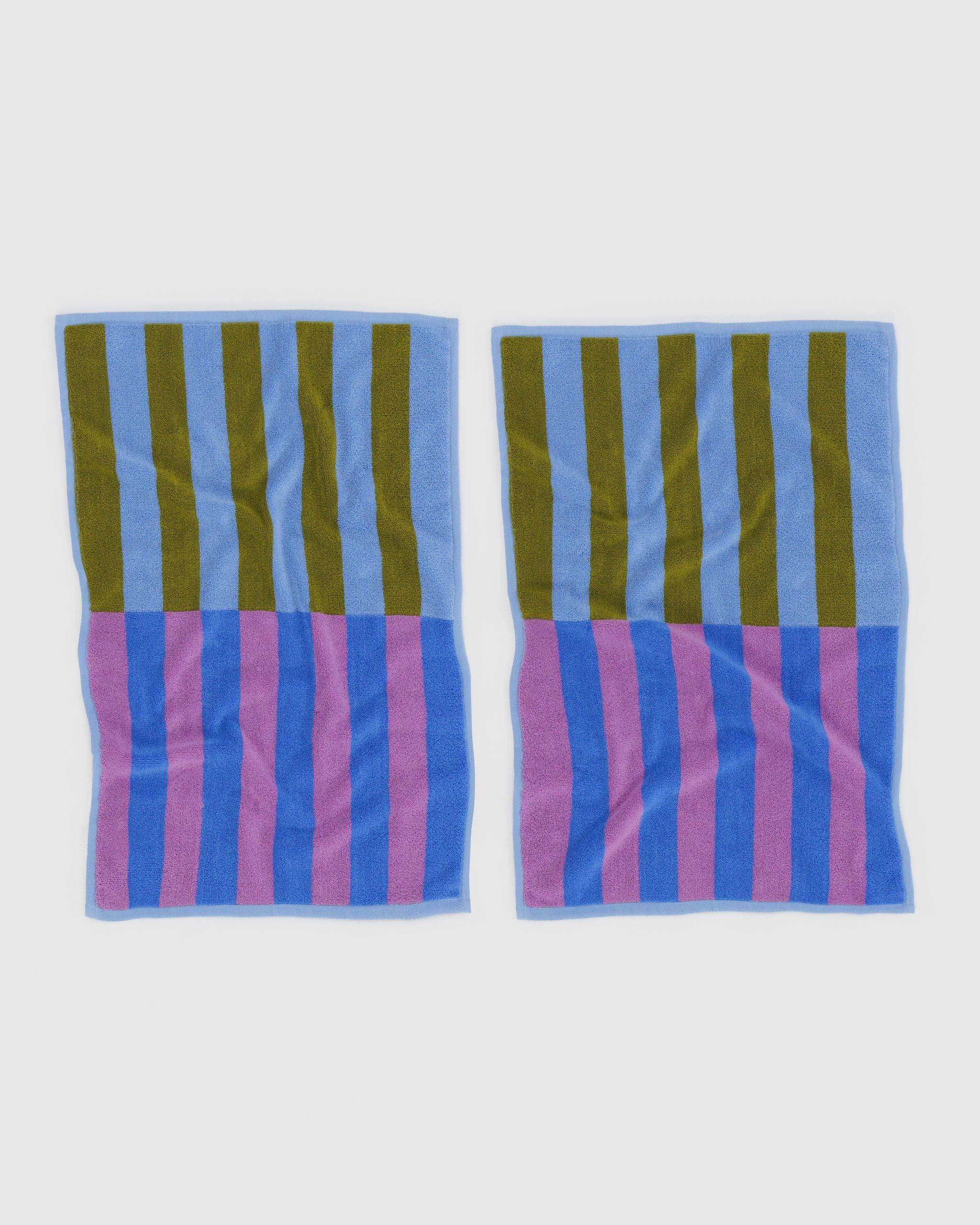 Hand Towel Set of 2 Cabana Stripe Mix