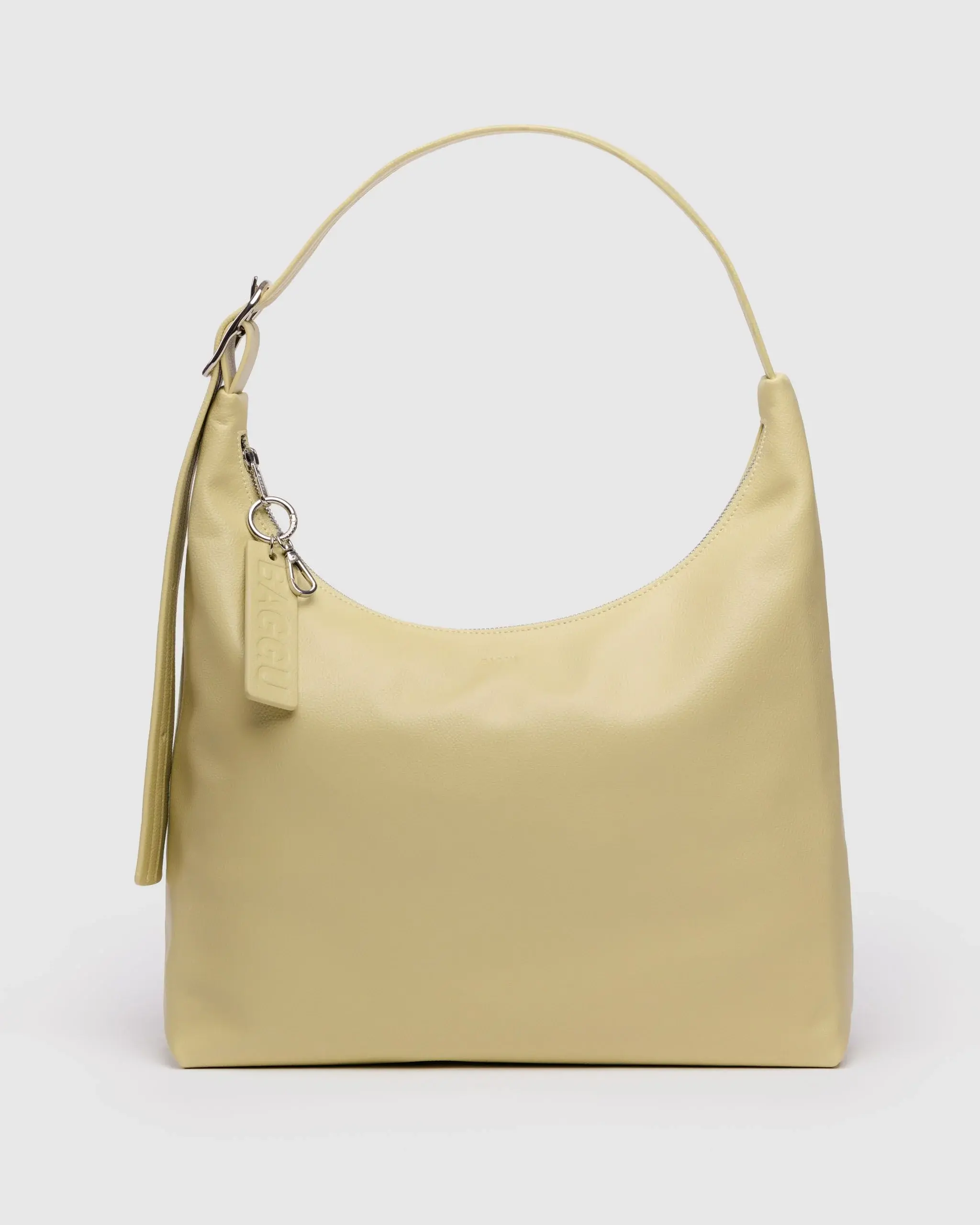 Recycled Leather Shoulder Bag Straw