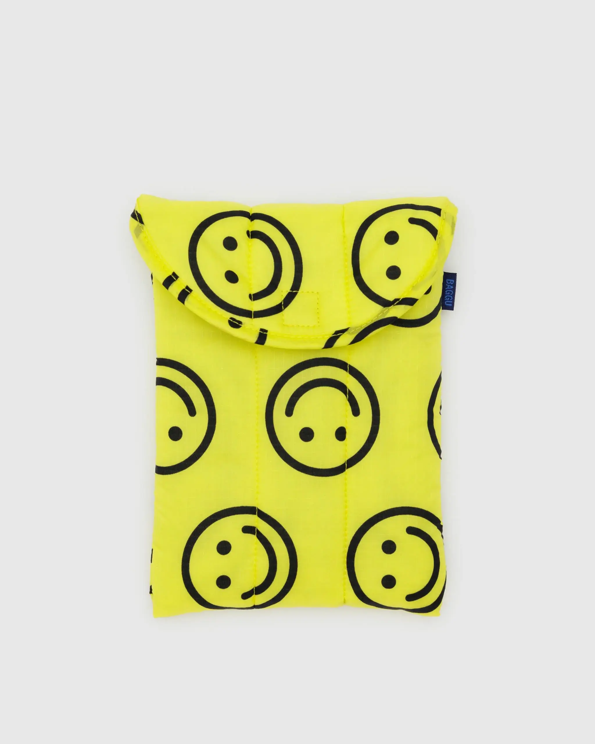 Puffy Tablet Sleeve Yellow Happy
