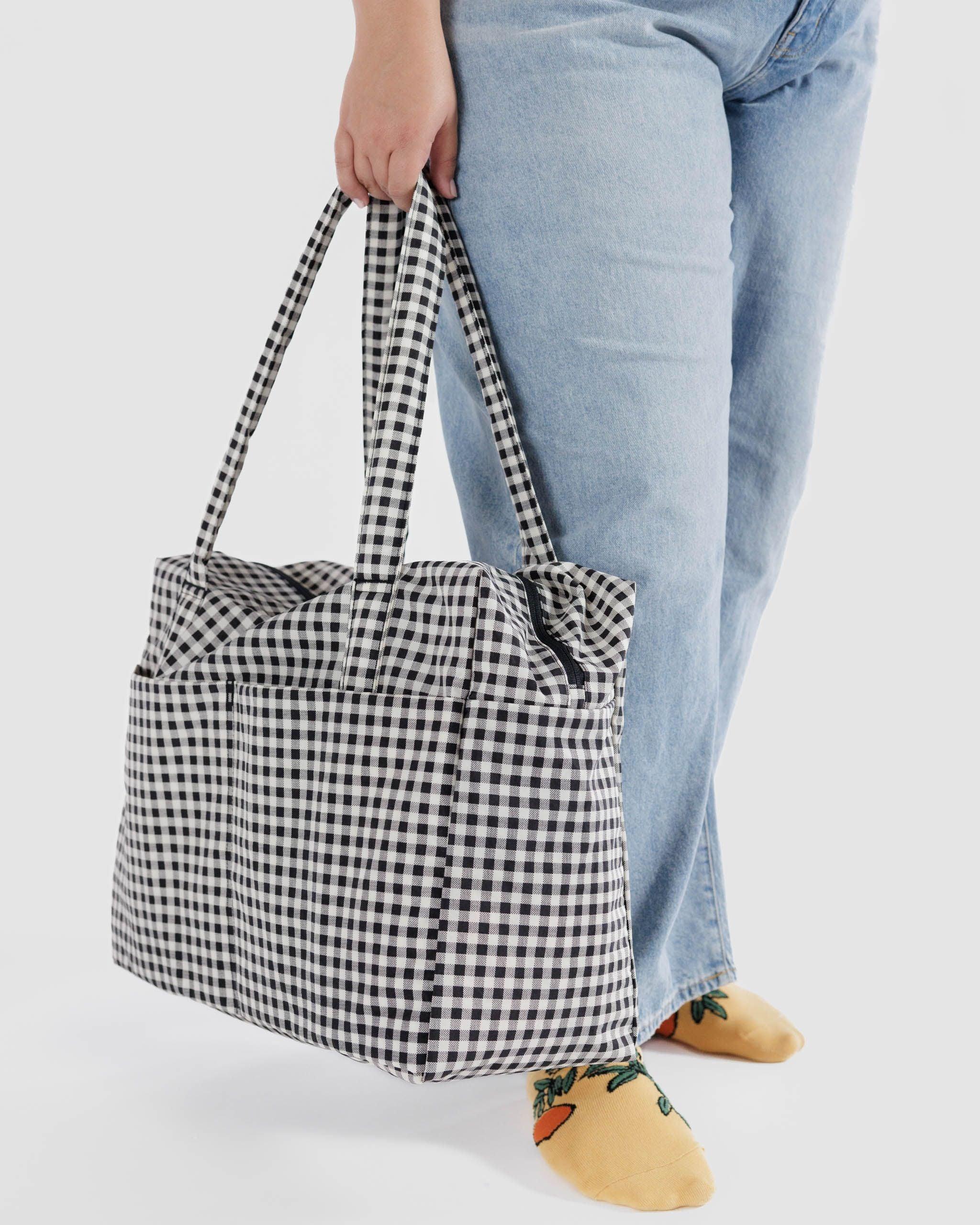 Cloud Carry-on Black & White Gingham - Image 3