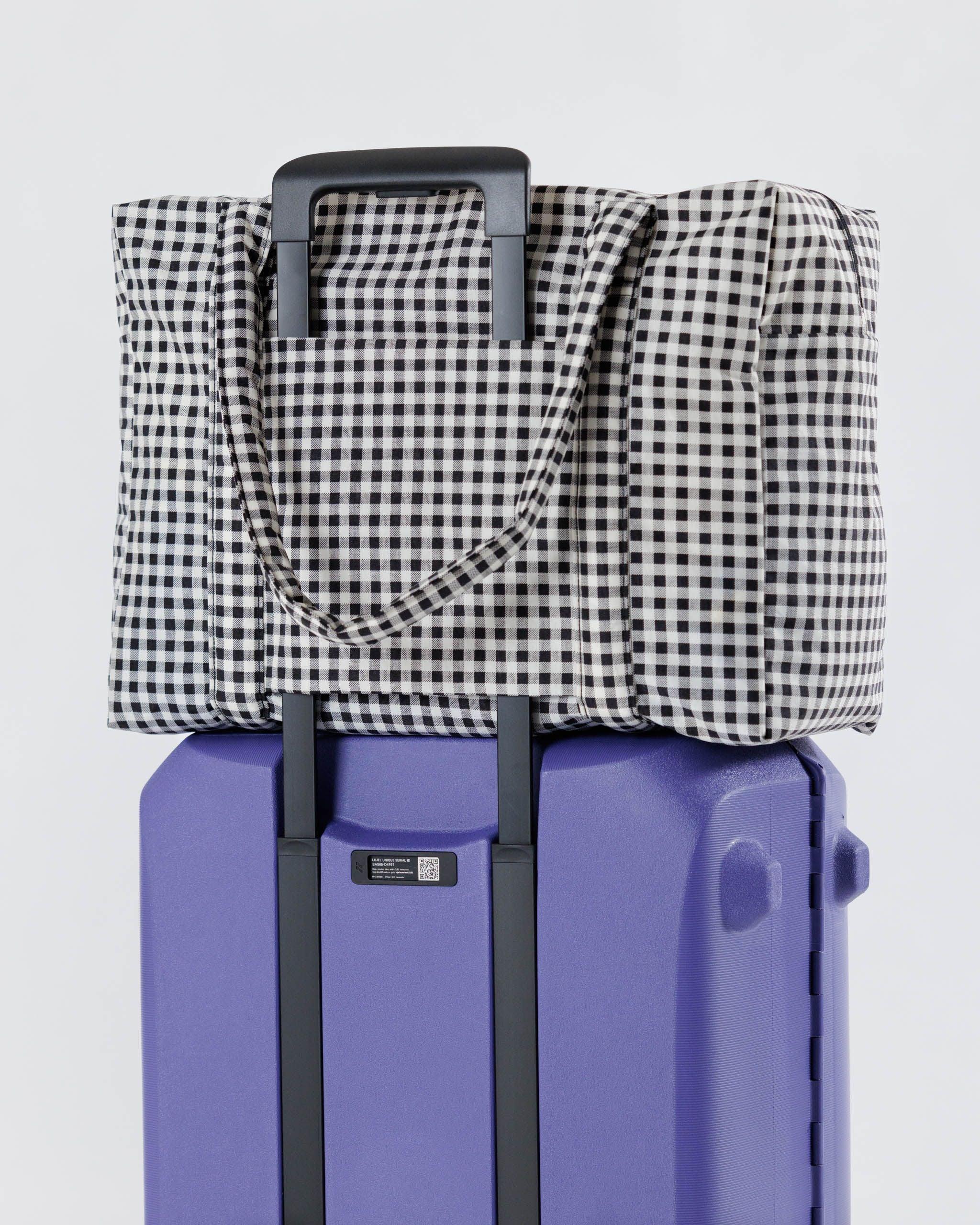 Cloud Carry-on Black & White Gingham - Image 4
