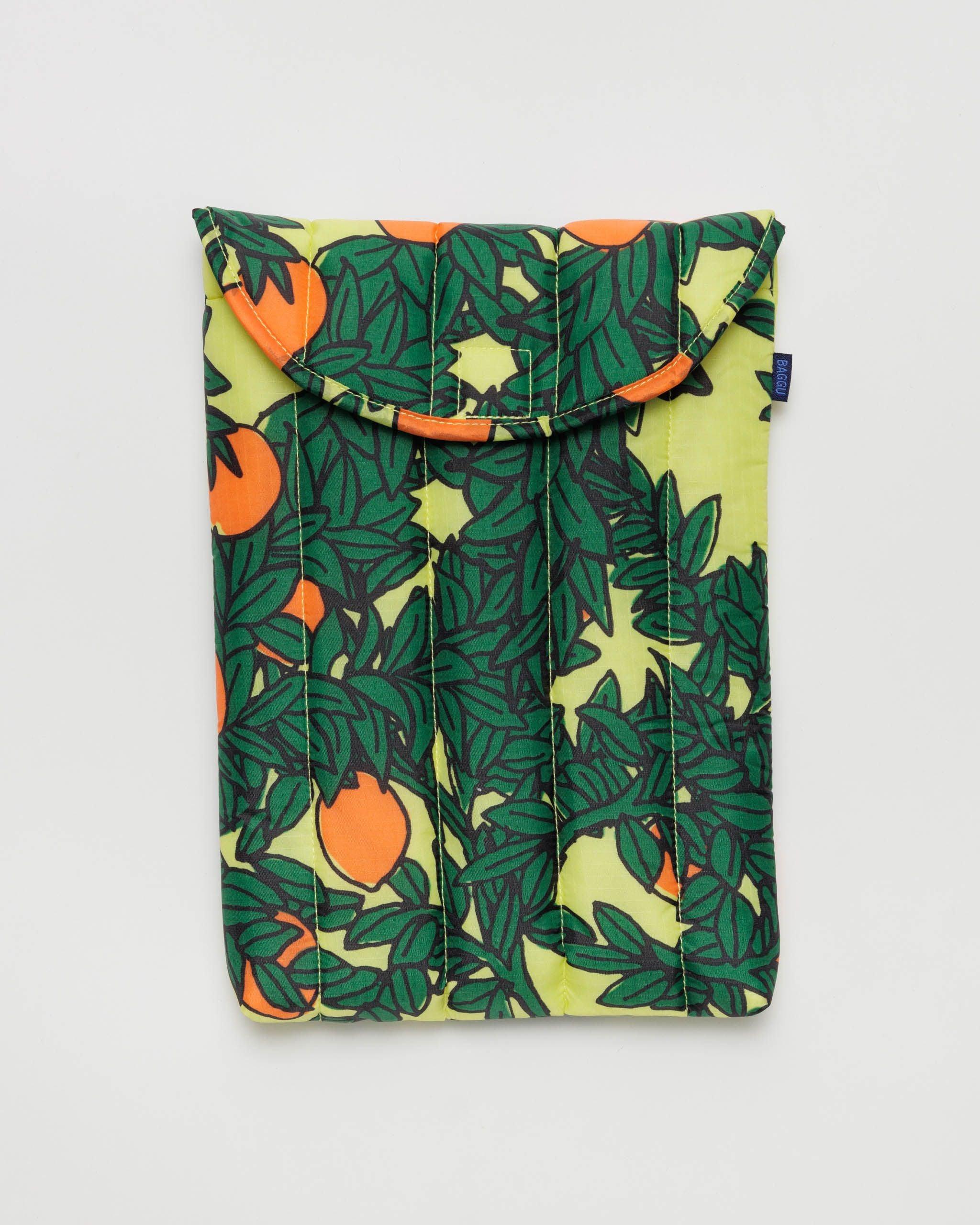 Puffy Laptop Sleeve 13"/14" Orange Tree