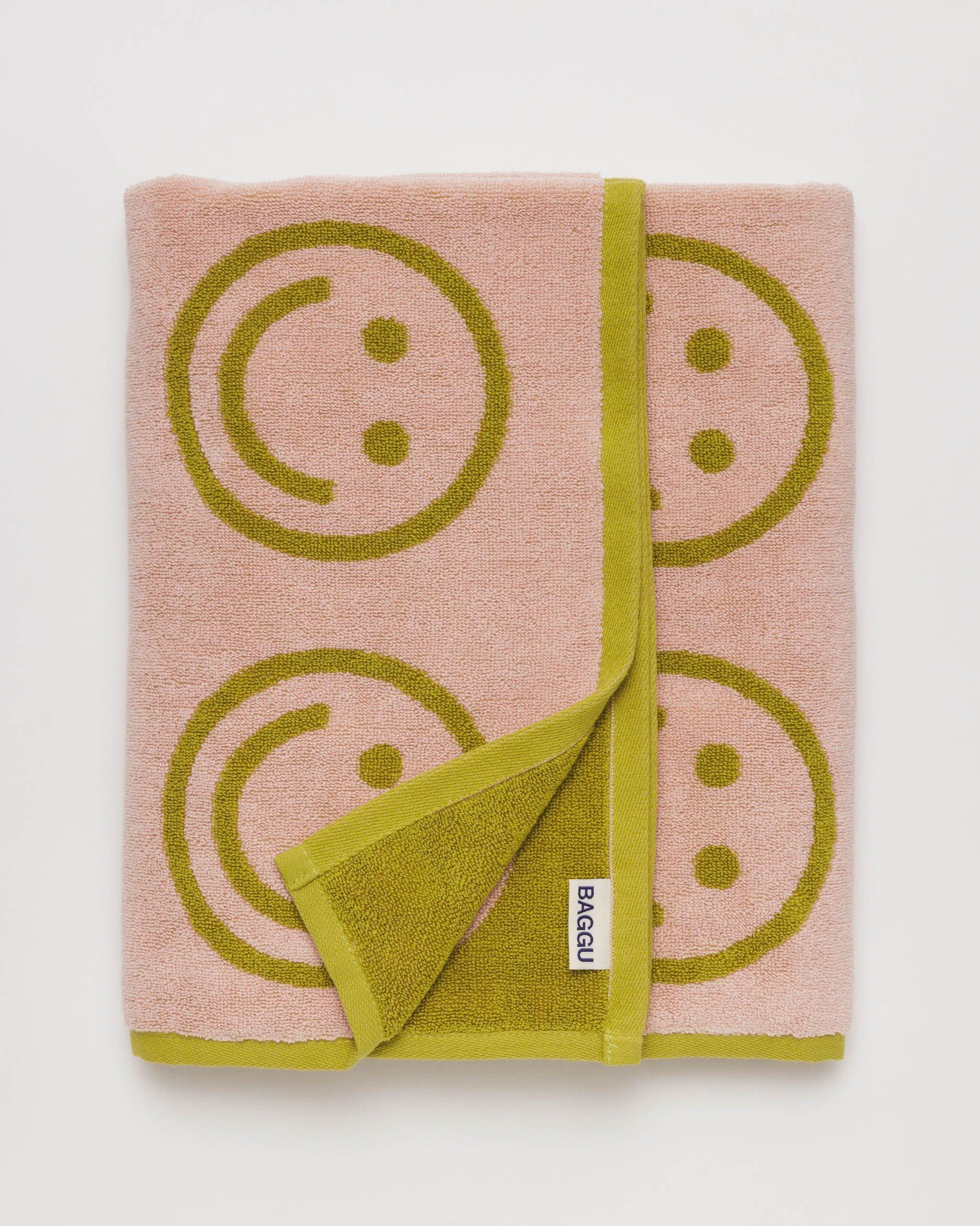 Bath Towel Happy Ochre