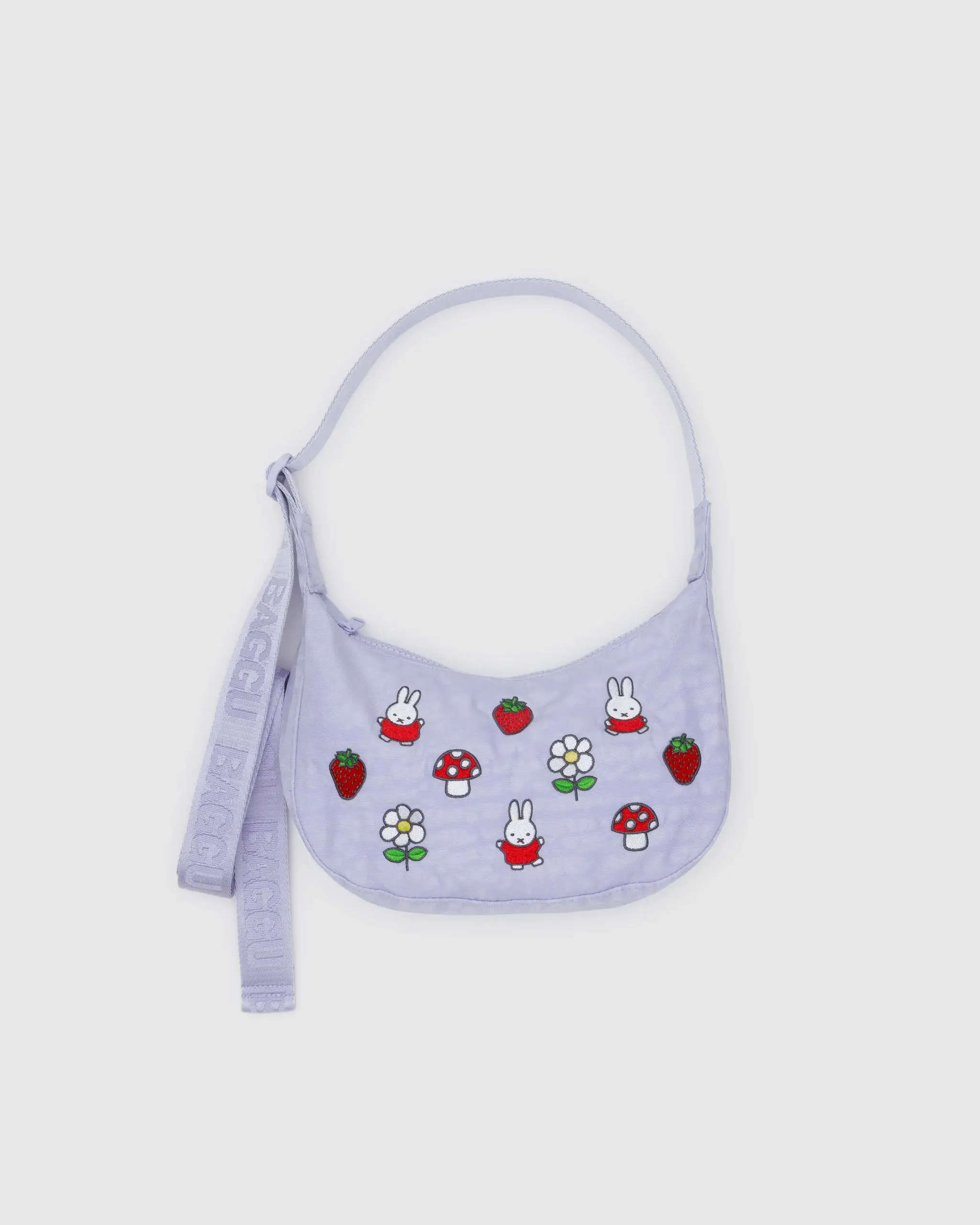 Small Nylon Crescent Bag Embroidered Miffy