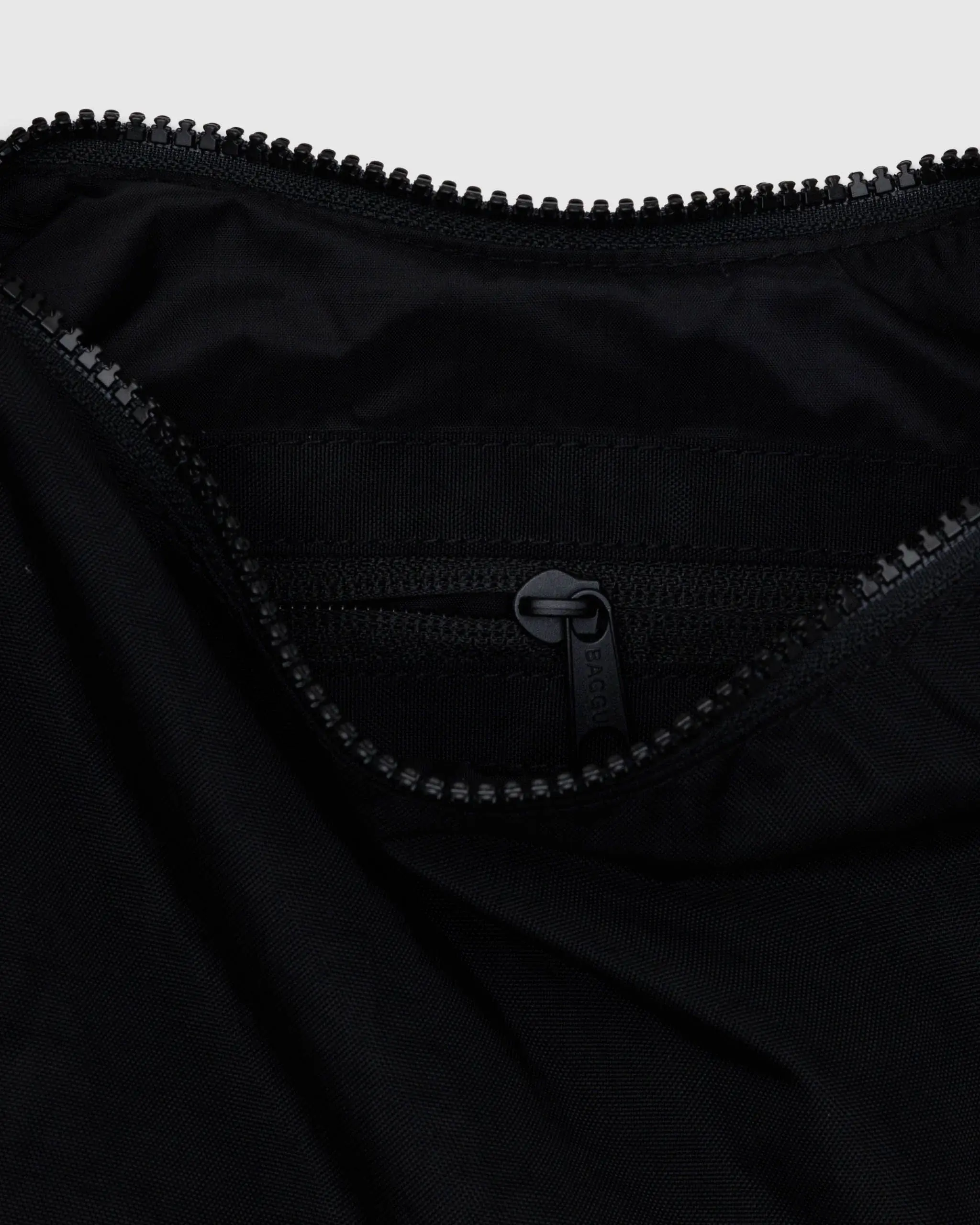 Small Nylon Crescent Bag Black - Image 4