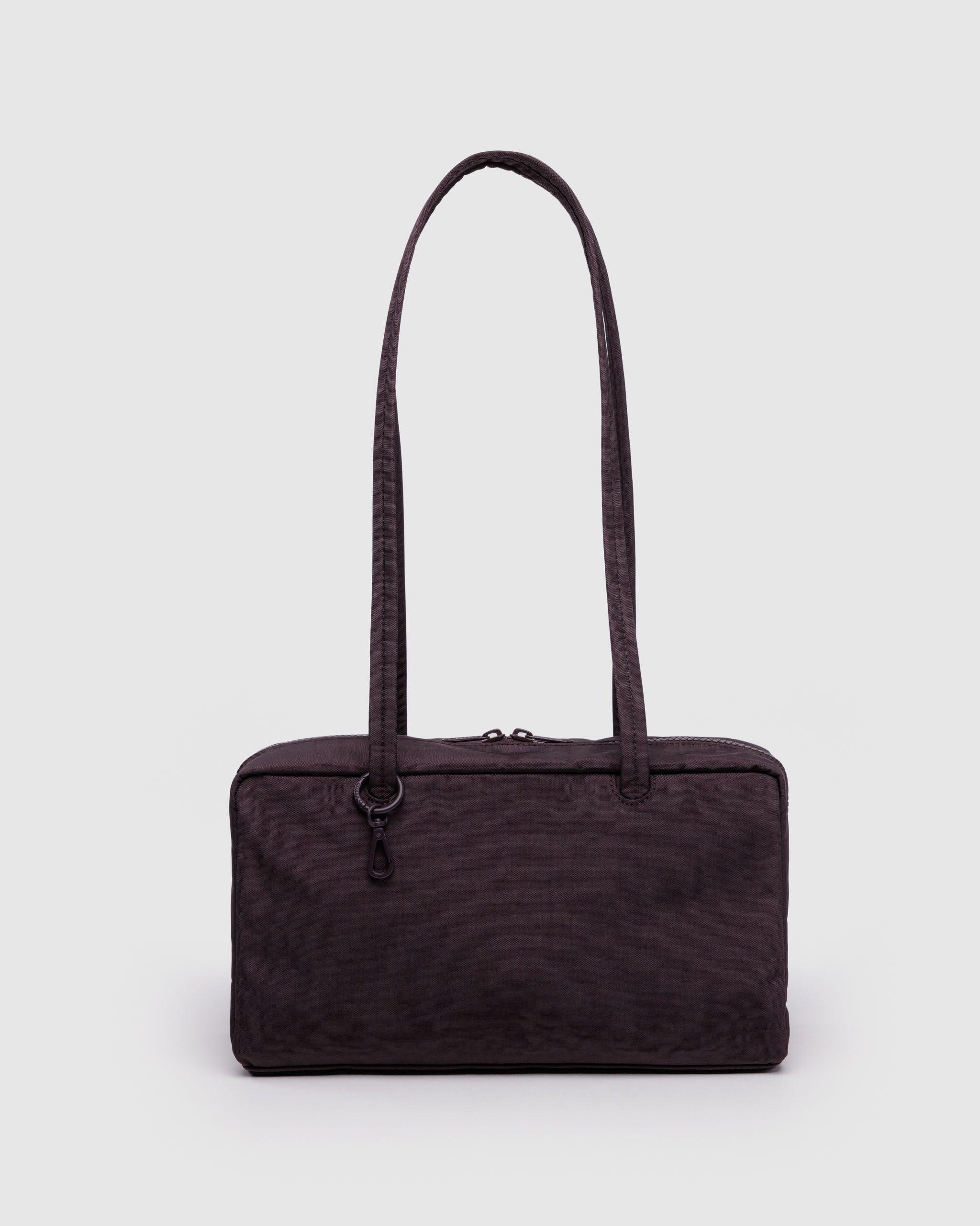 Nylon Bowler Bag Chocolate Plum