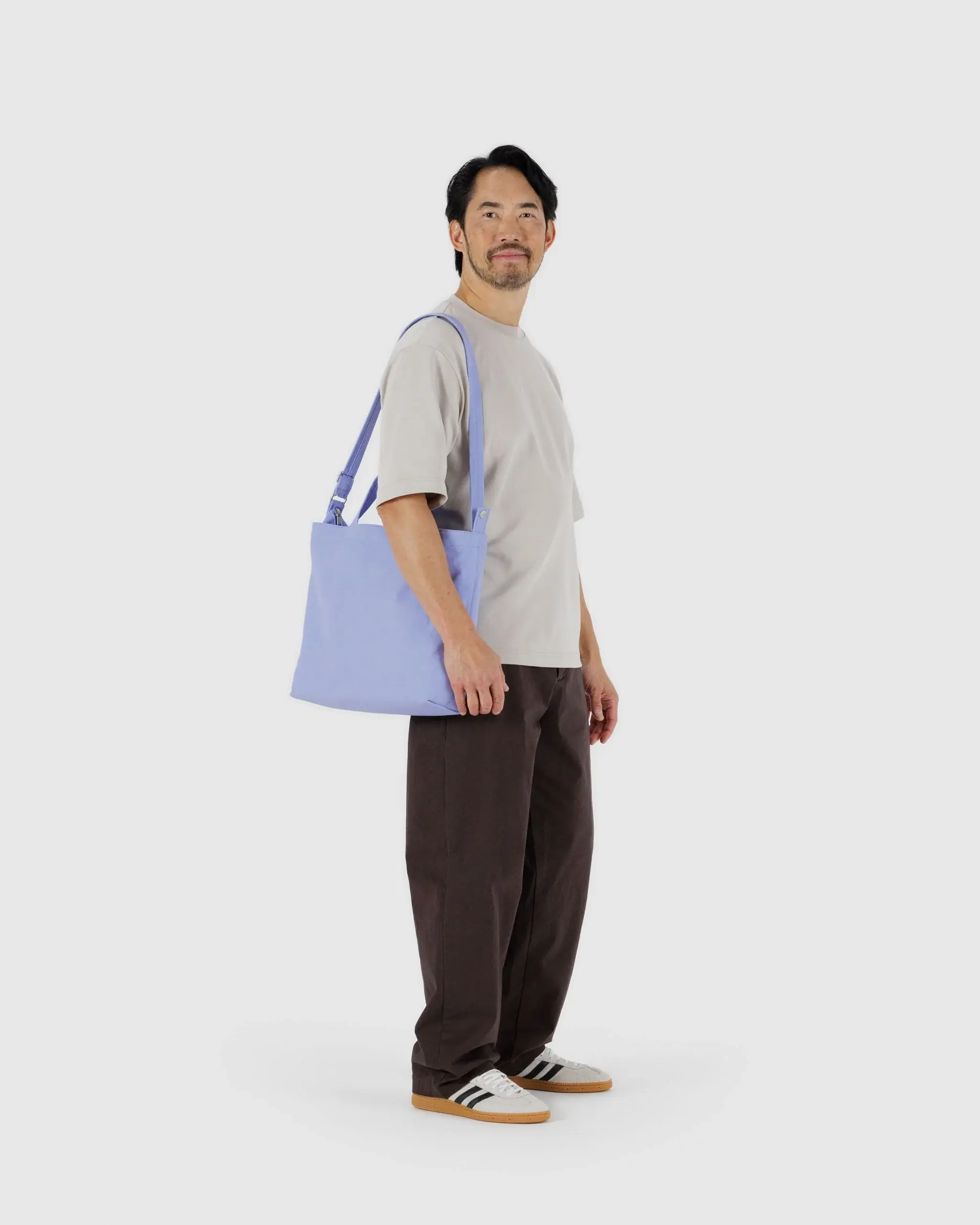 Horizontal Zip Duck Bag French Blue - Image 2