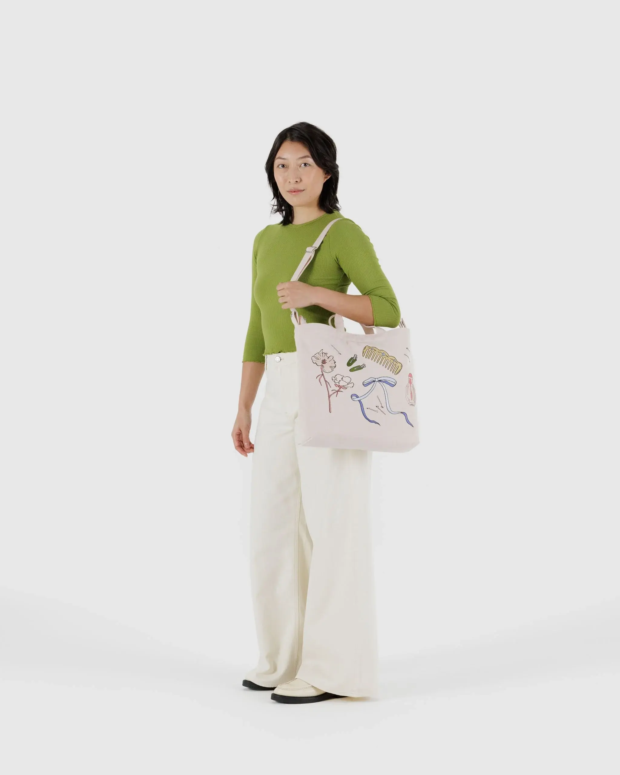 Horizontal Zip Duck Bag Embroidered Get Ready With Me - Image 2