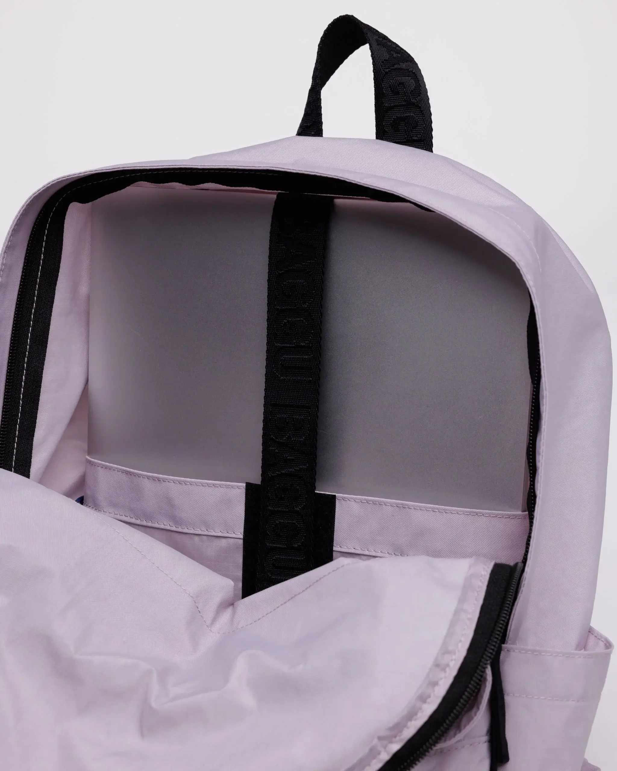 Large Nylon Backpack Dusty Pink - Image 4