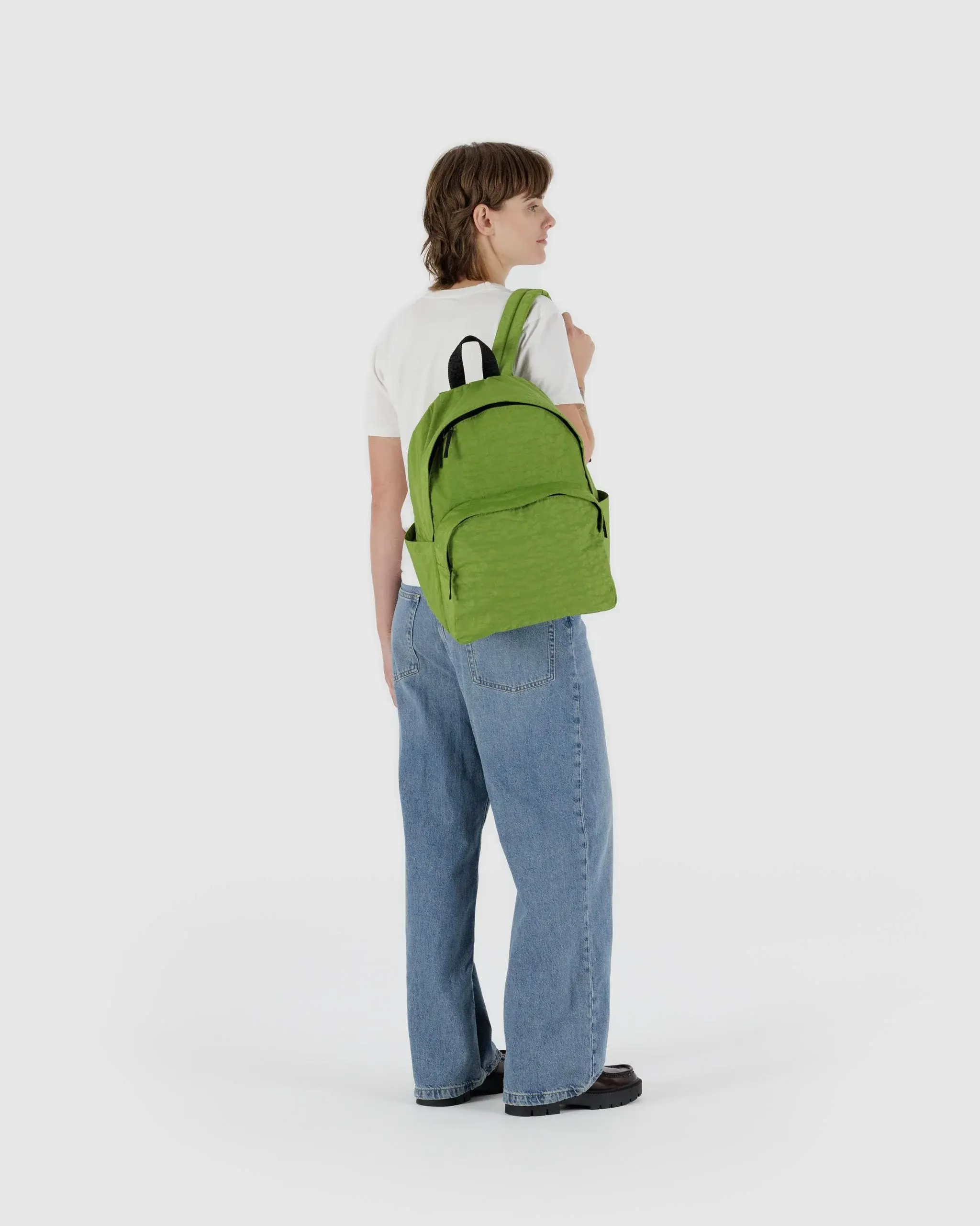 Large Nylon Backpack Green Juice - Image 2