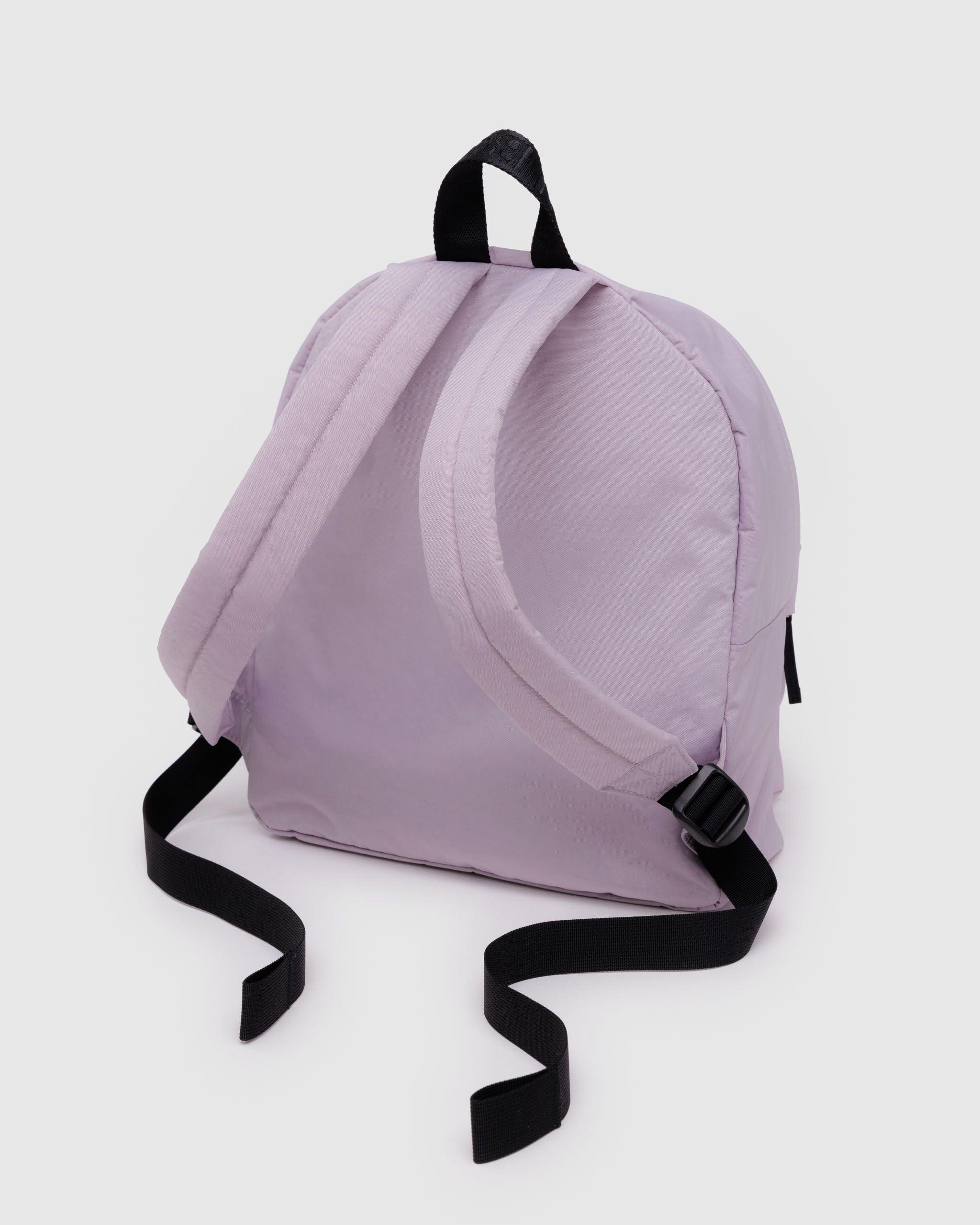 Medium Nylon Backpack Dusty Pink - Image 5