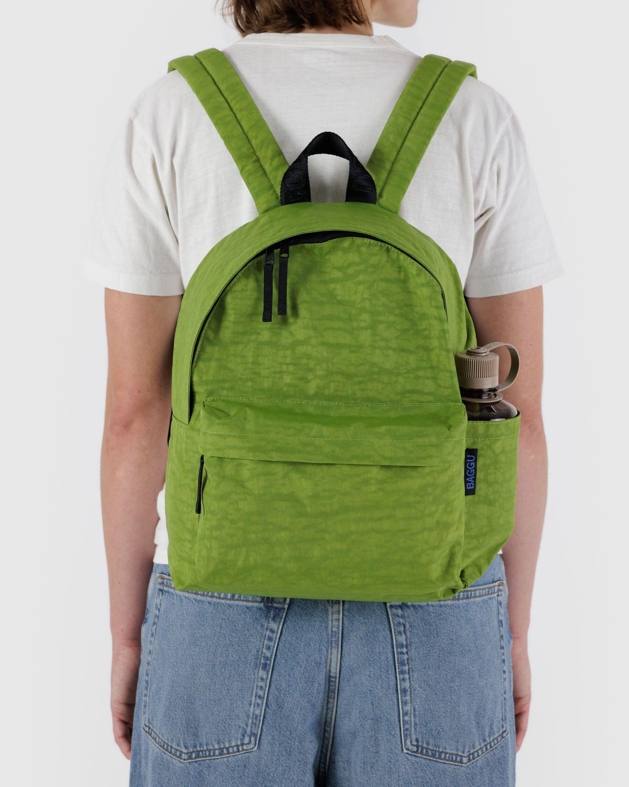 Medium Nylon Backpack Green Juice - Image 3