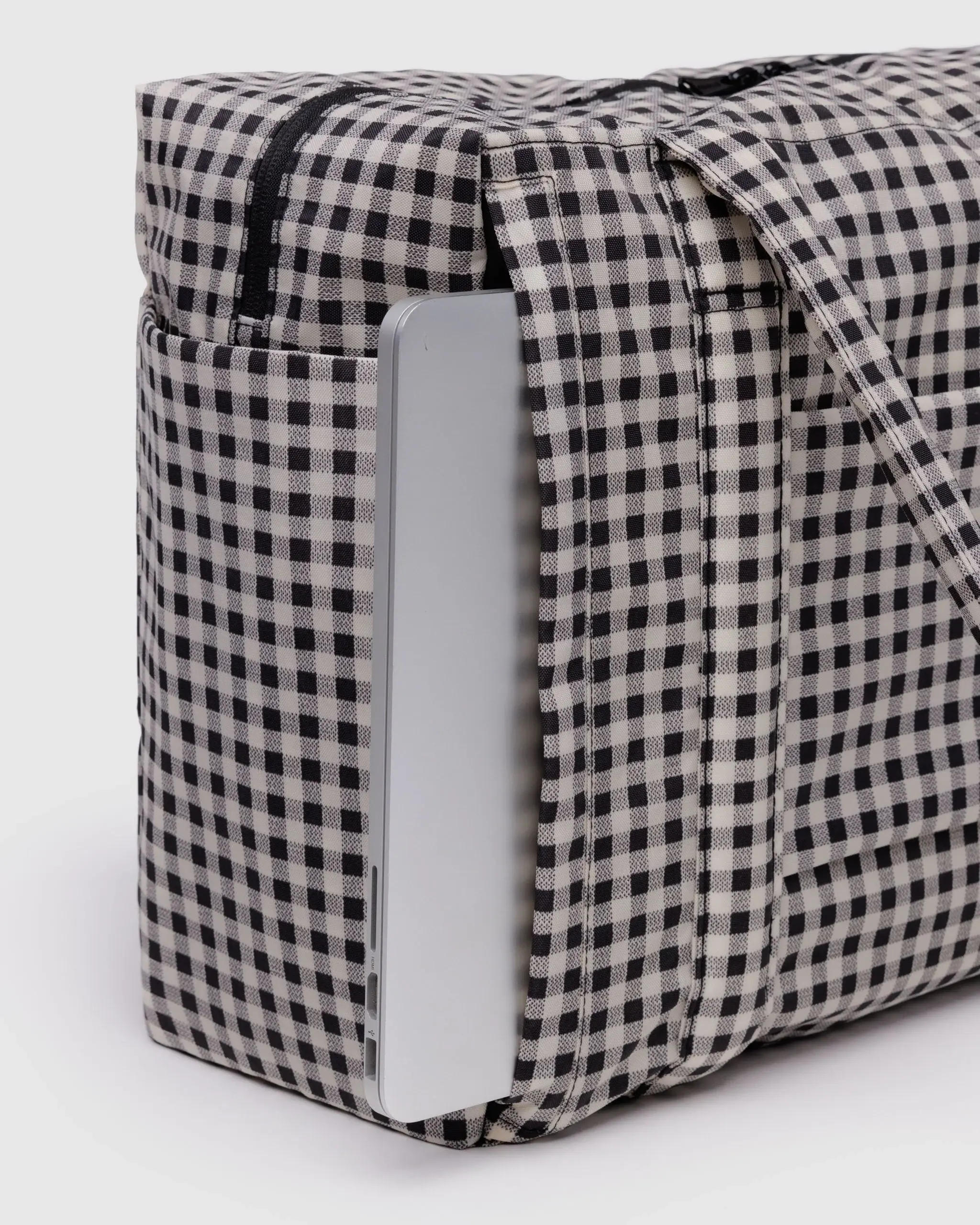 Small Cloud Carry-On Black & White Gingham - Image 4