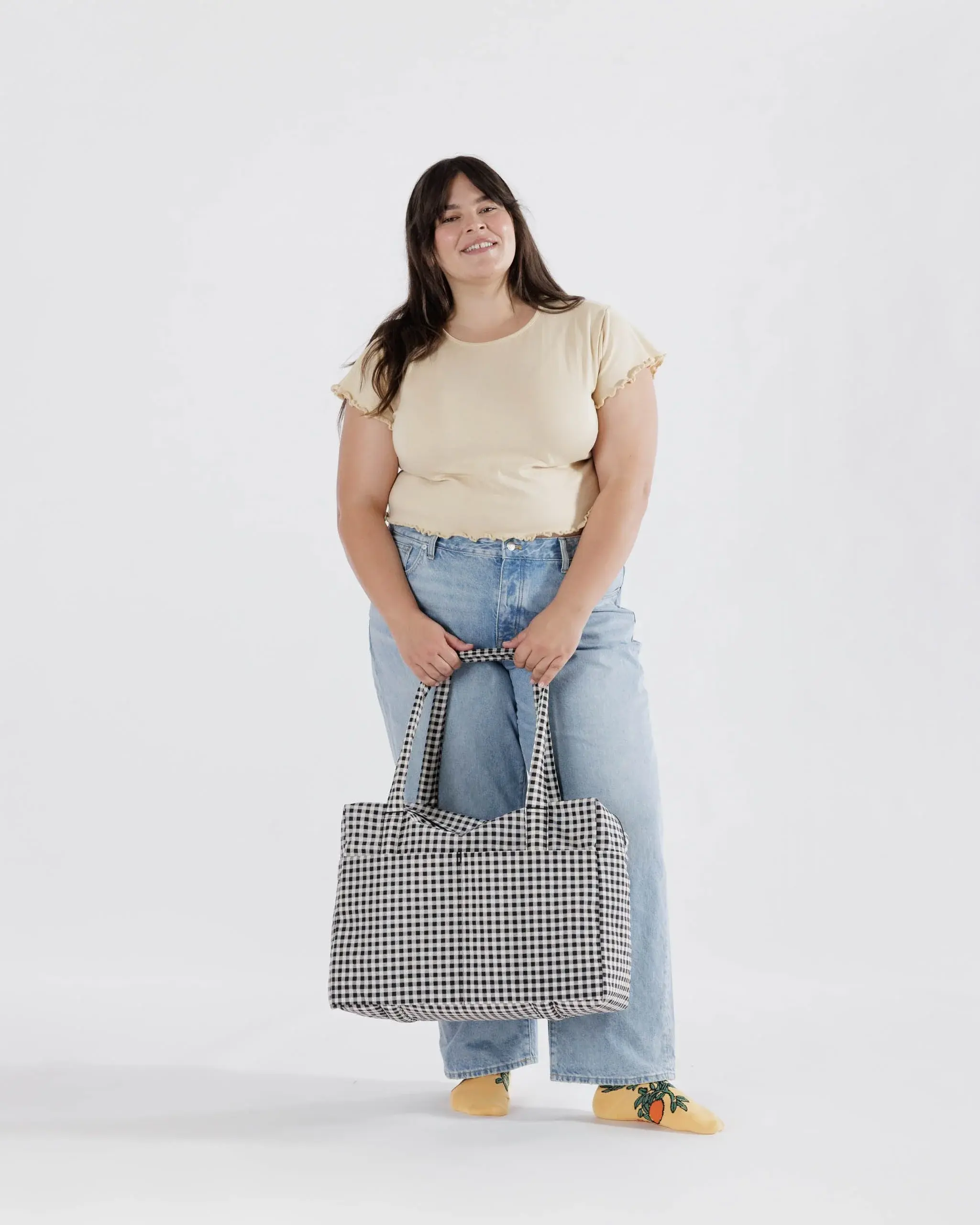 Cloud Carry-on Black & White Gingham - Image 2