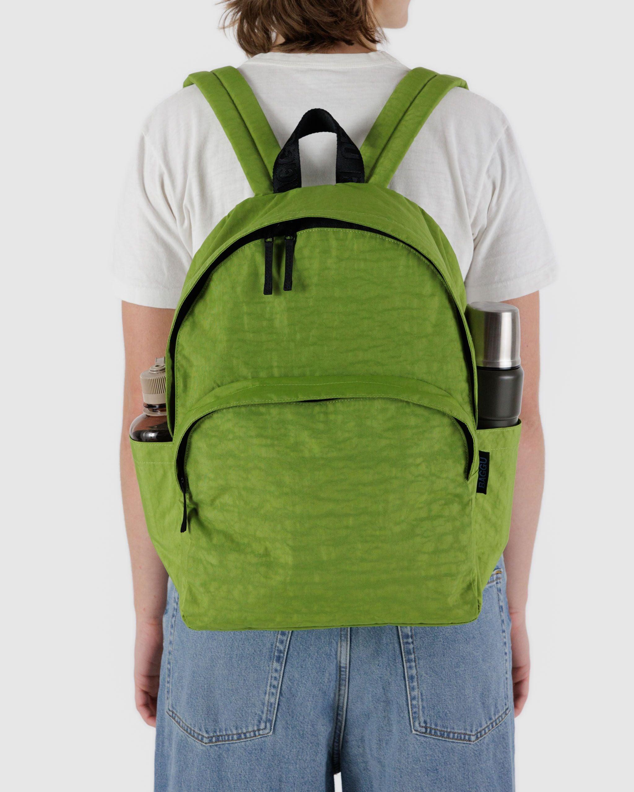 Large Nylon Backpack Green Juice - Image 3